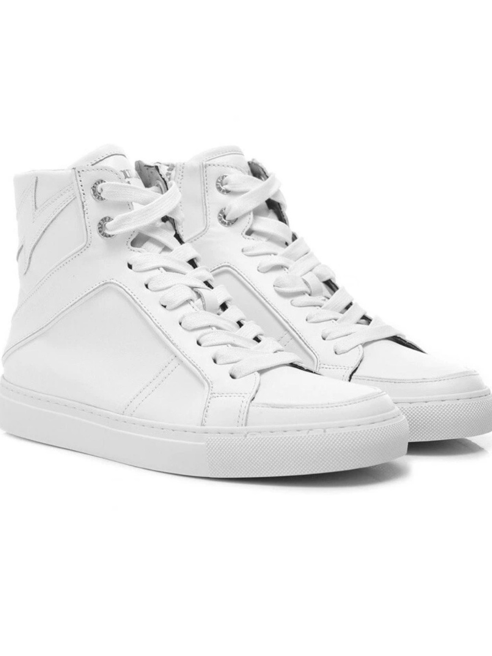 Zadig & Voltaire Men's High-Top Sneakers in White